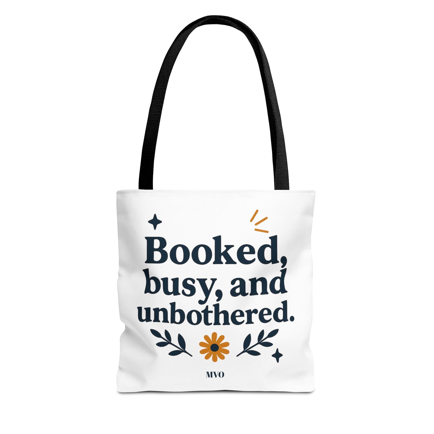 Booked, busy, and unbothered. | Tote Bag