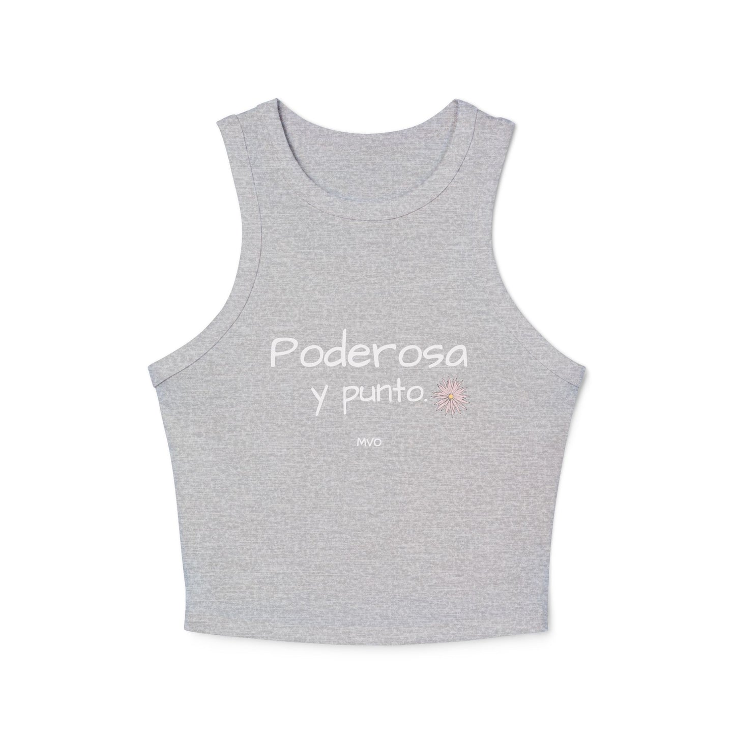 Poderosa, Y Punto. | Women's Micro Rib Racer Tank Top