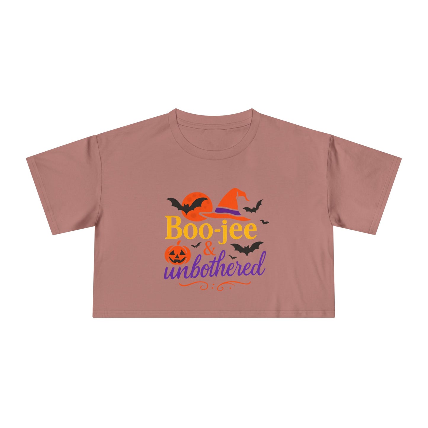 Boo-jee & Unbothered | Halloween Women's Crop Tee