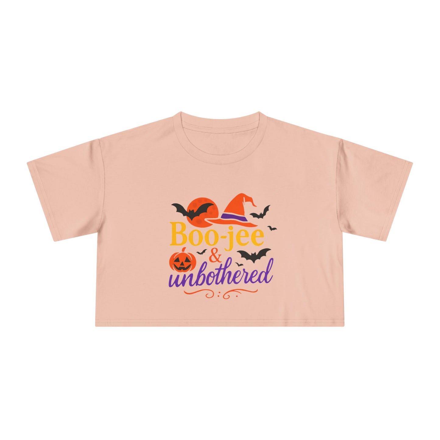 Boo-jee & Unbothered | Halloween Women's Crop Tee