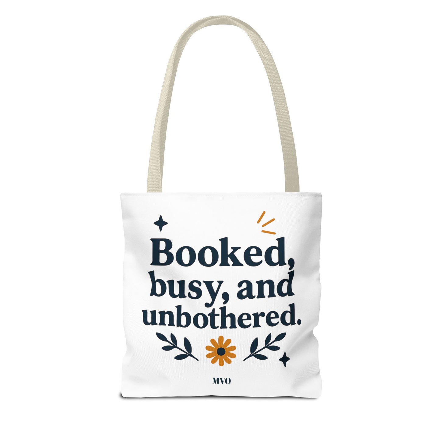 Booked, busy, and unbothered. | Tote Bag