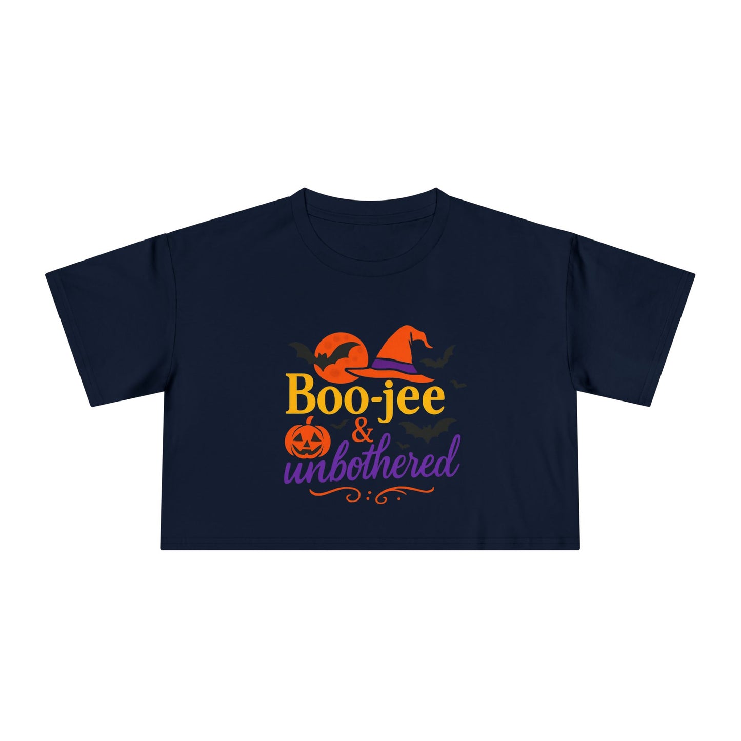 Boo-jee & Unbothered | Halloween Women's Crop Tee