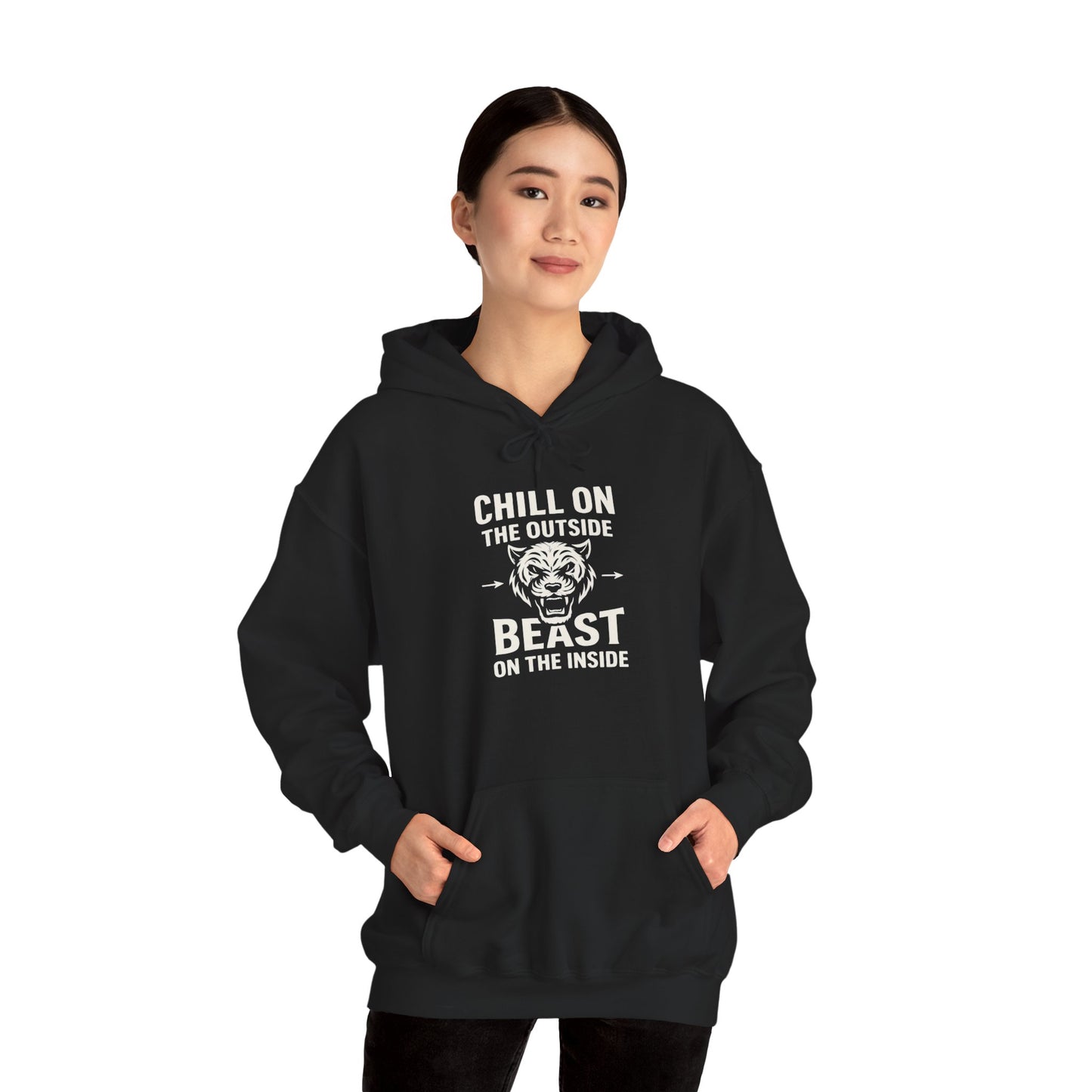 Chill On Outside Beast On The Inside | Hoodie