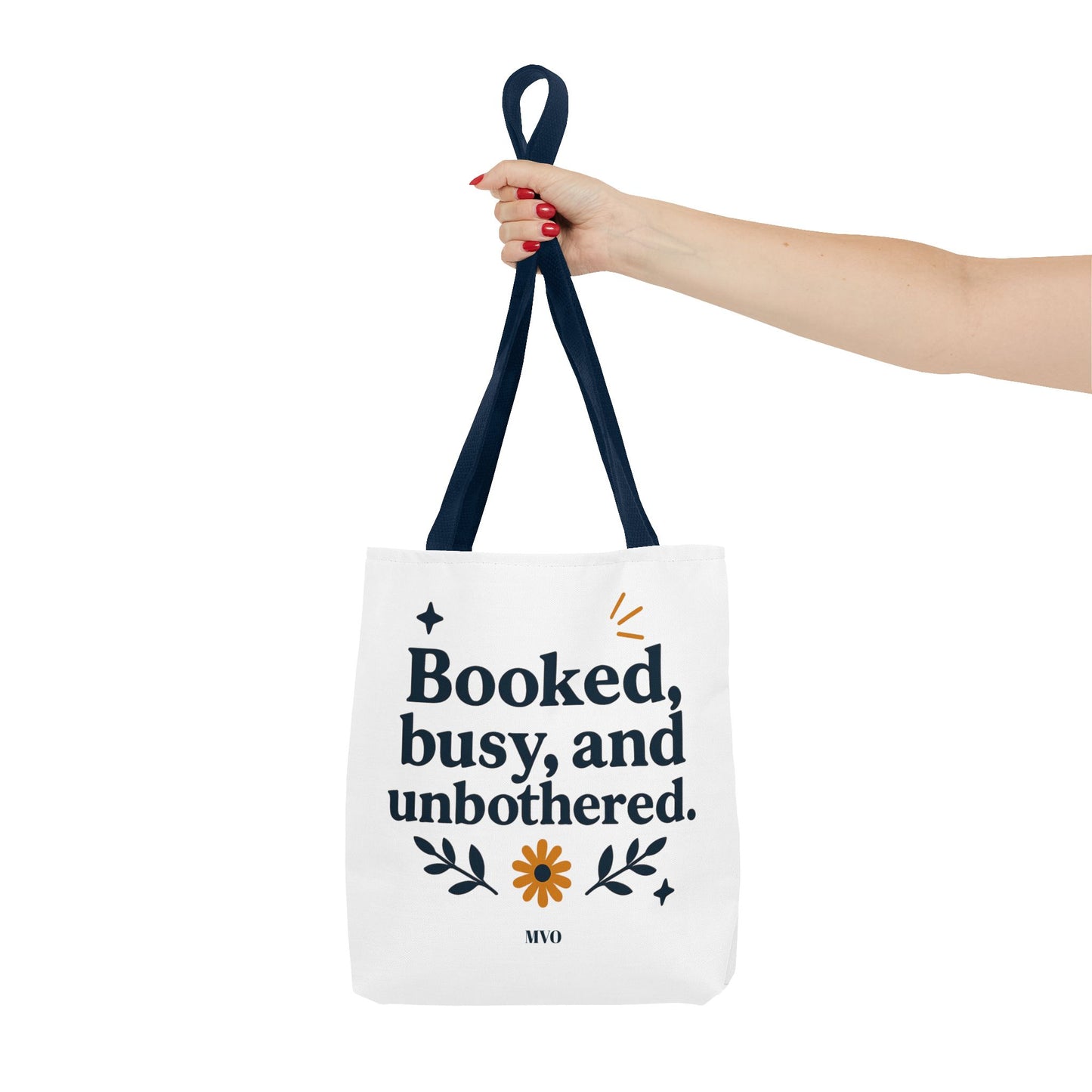 Booked, busy, and unbothered. | Tote Bag