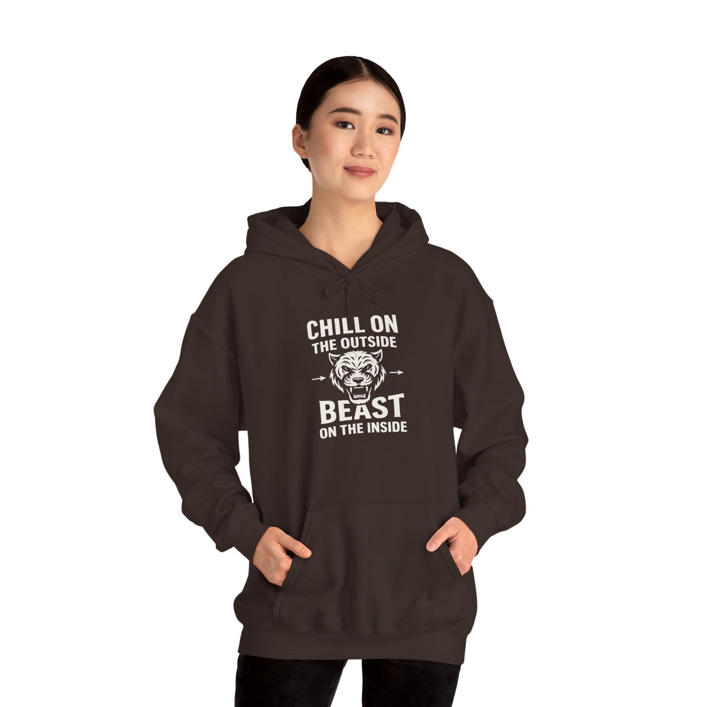 Chill On Outside Beast On The Inside | Hoodie