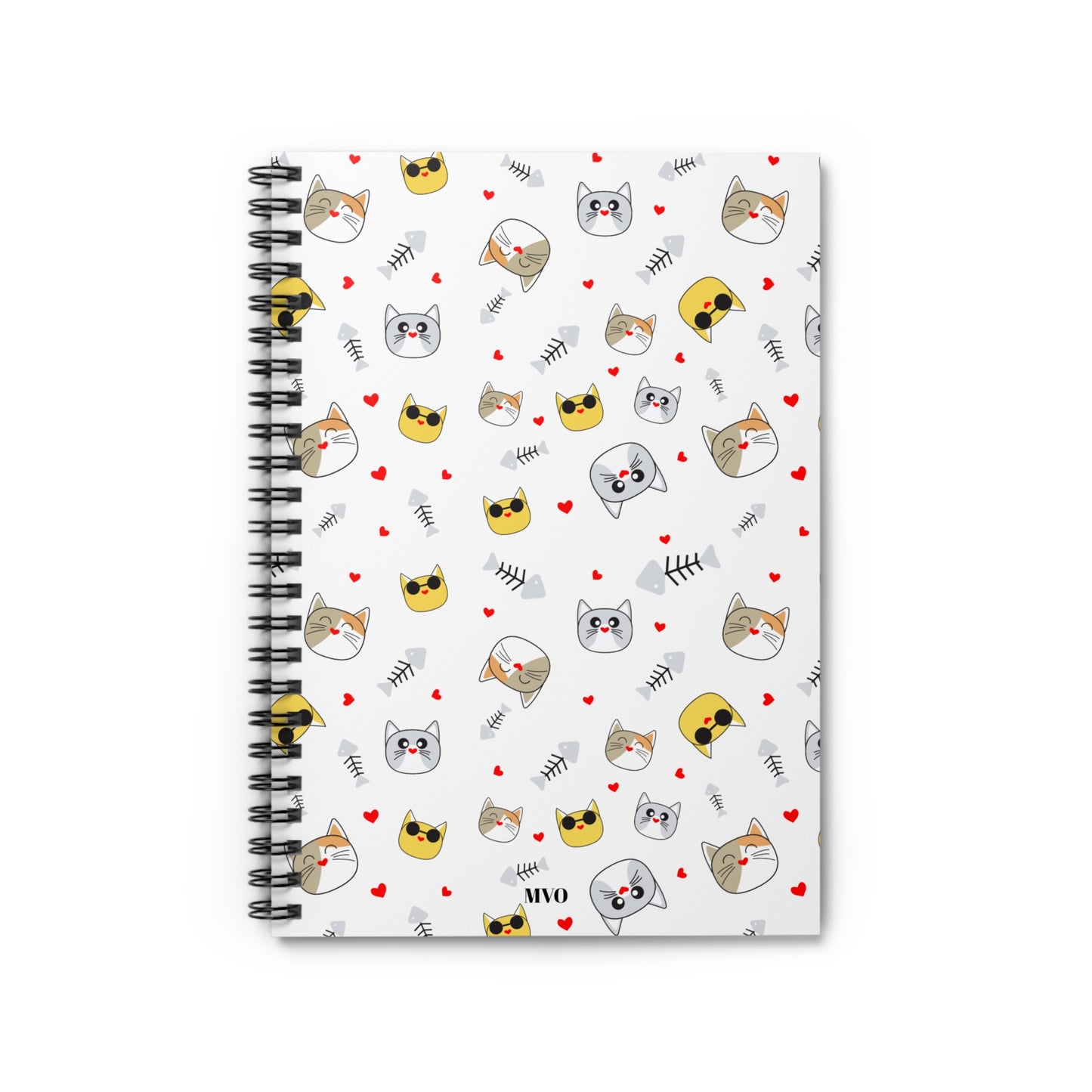 Spiral Notebook | Cat Pattern