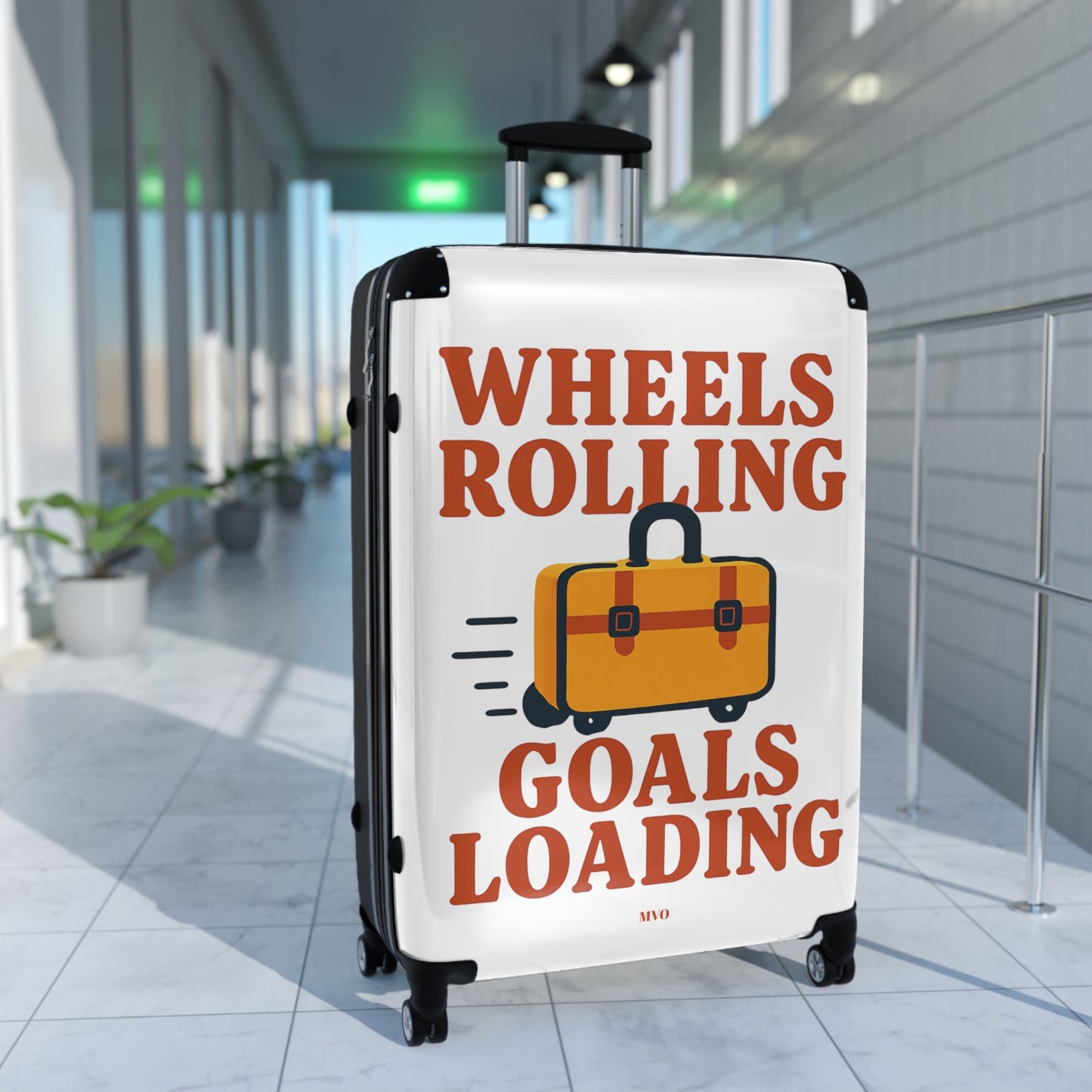 Wheels rolling, goals loading. | Wheeled Luggage