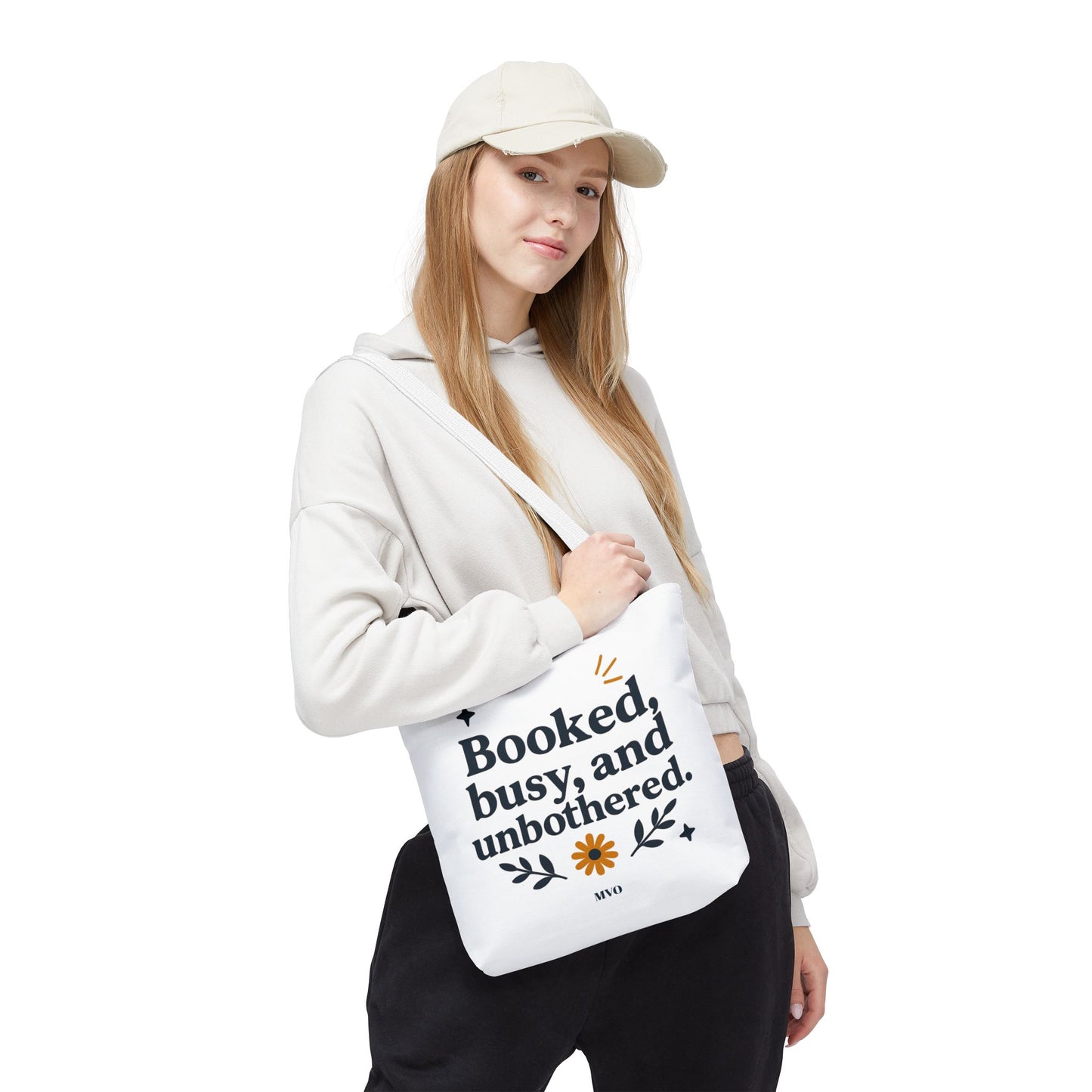 Booked, busy, and unbothered. | Tote Bag