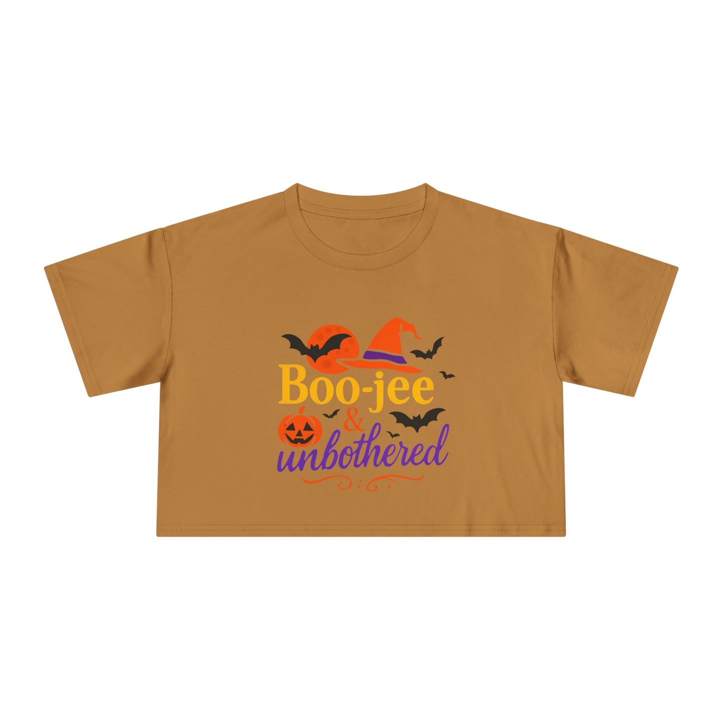 Boo-jee & Unbothered | Halloween Women's Crop Tee