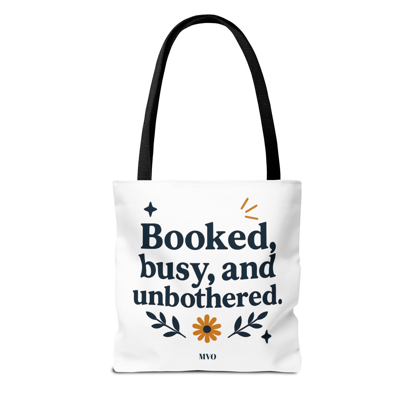 Booked, busy, and unbothered. | Tote Bag