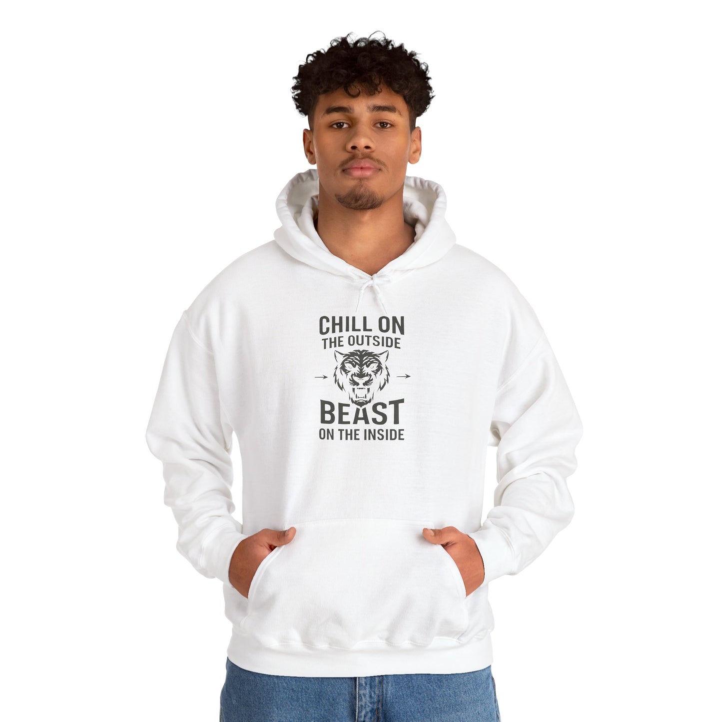 Chill On Outside Beast On The Inside | Hoodie