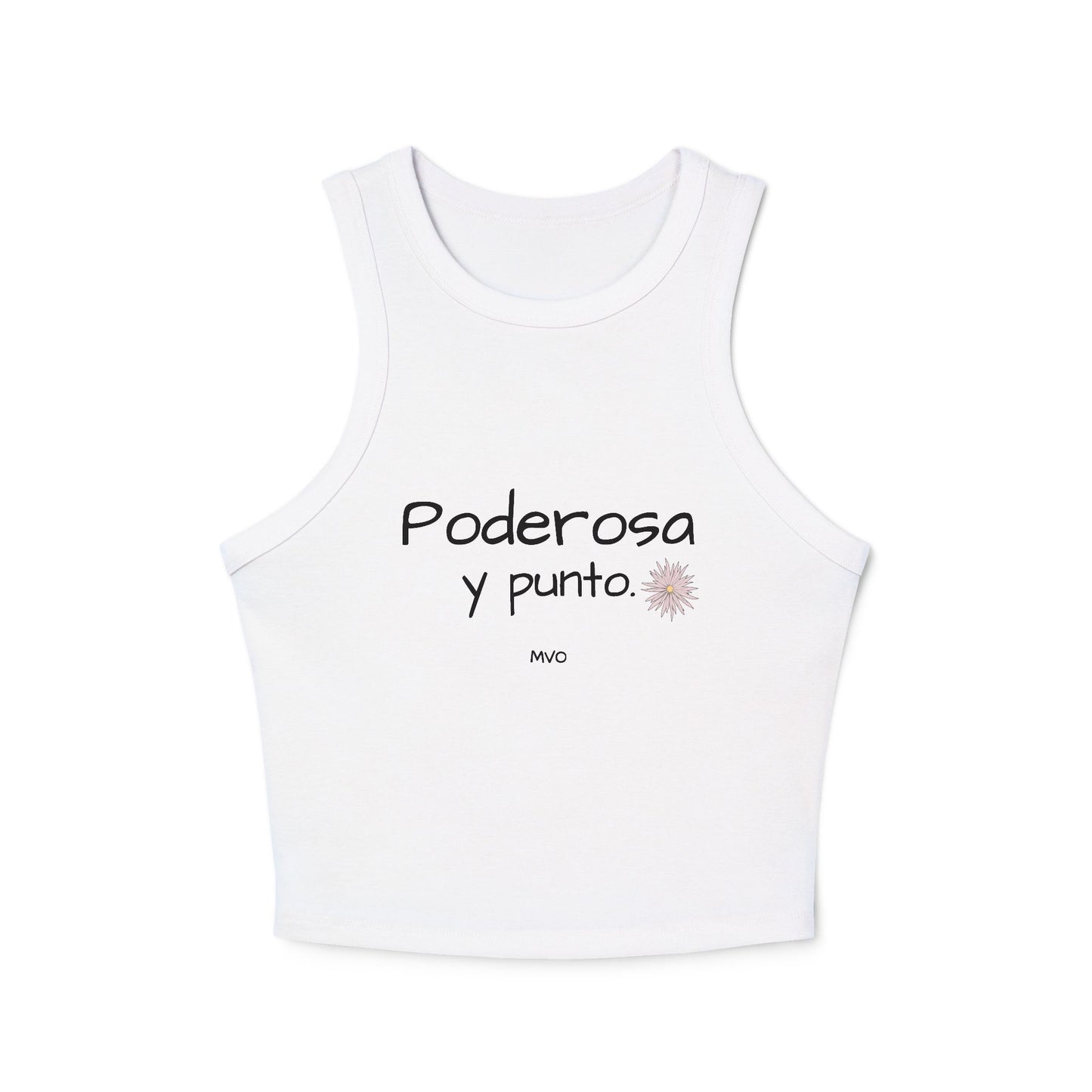 Poderosa, Y Punto. | Women's Micro Rib Racer Tank Top