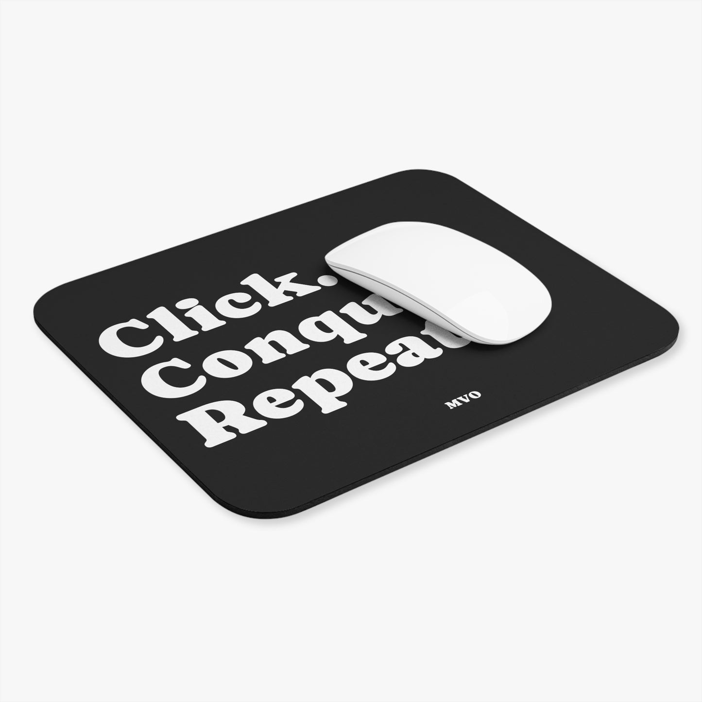 Click Conquer Repeat | Motivational Mouse Pad