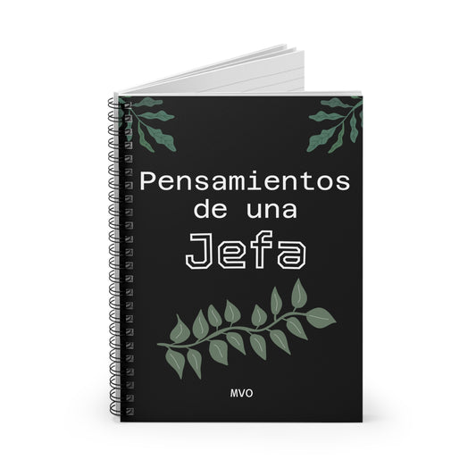 Pensamientos de una Jefa | Spiral Notebook