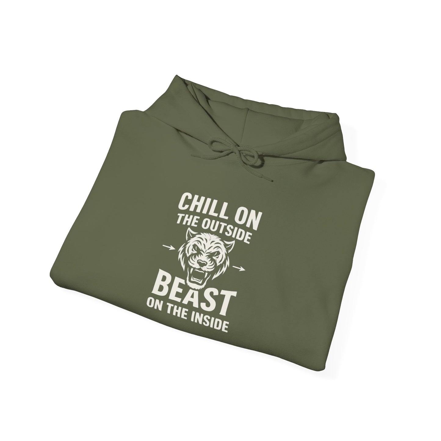 Chill On Outside Beast On The Inside | Hoodie