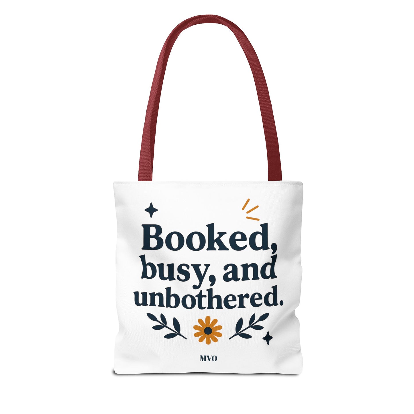 Booked, busy, and unbothered. | Tote Bag