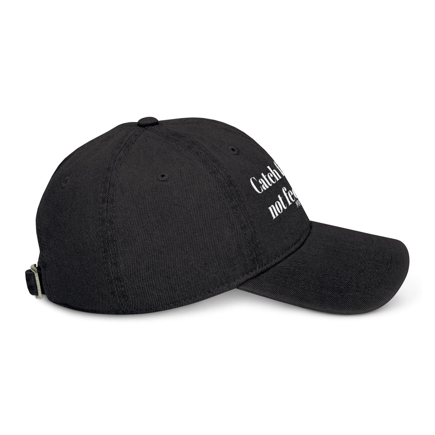 Catch flights, not feelings. | Denim Hat (Embroidery)