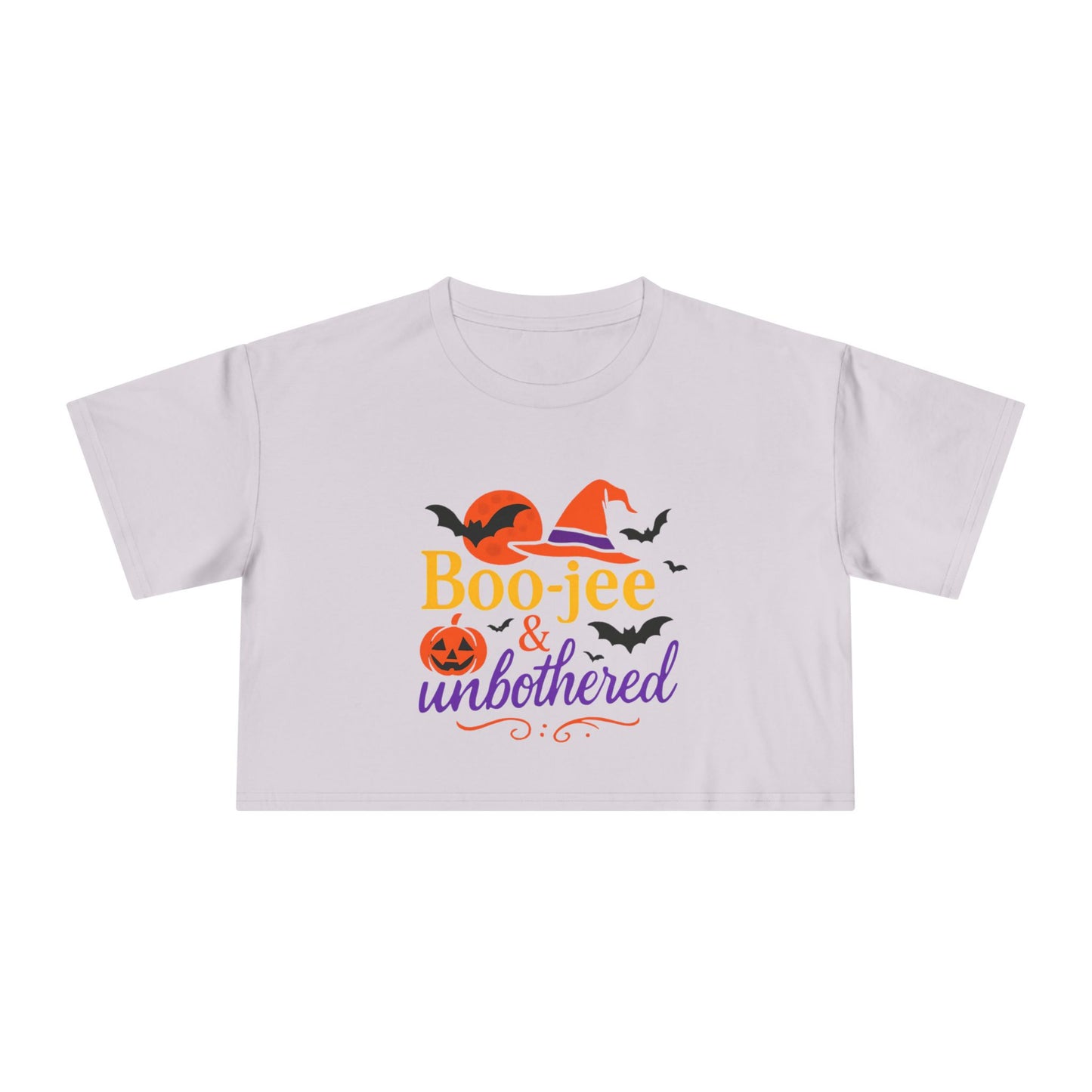 Boo-jee & Unbothered | Halloween Women's Crop Tee