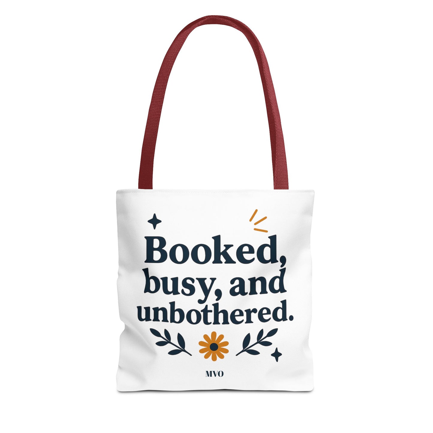 Booked, busy, and unbothered. | Tote Bag