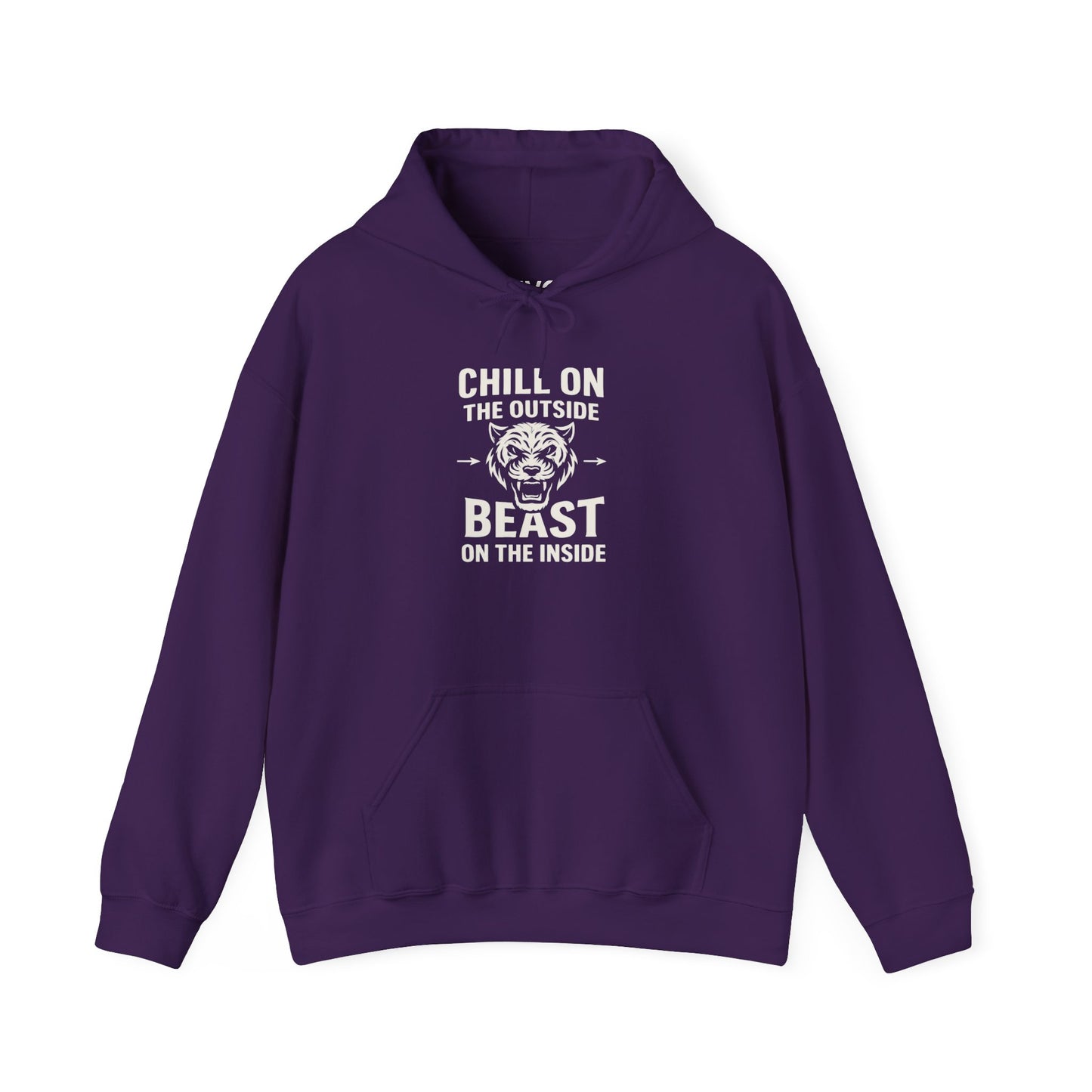 Chill On Outside Beast On The Inside | Hoodie