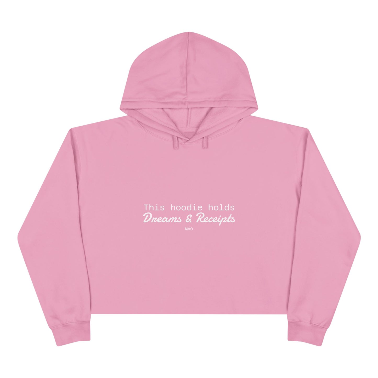 Dreams & Receipts | Crop Hoodie
