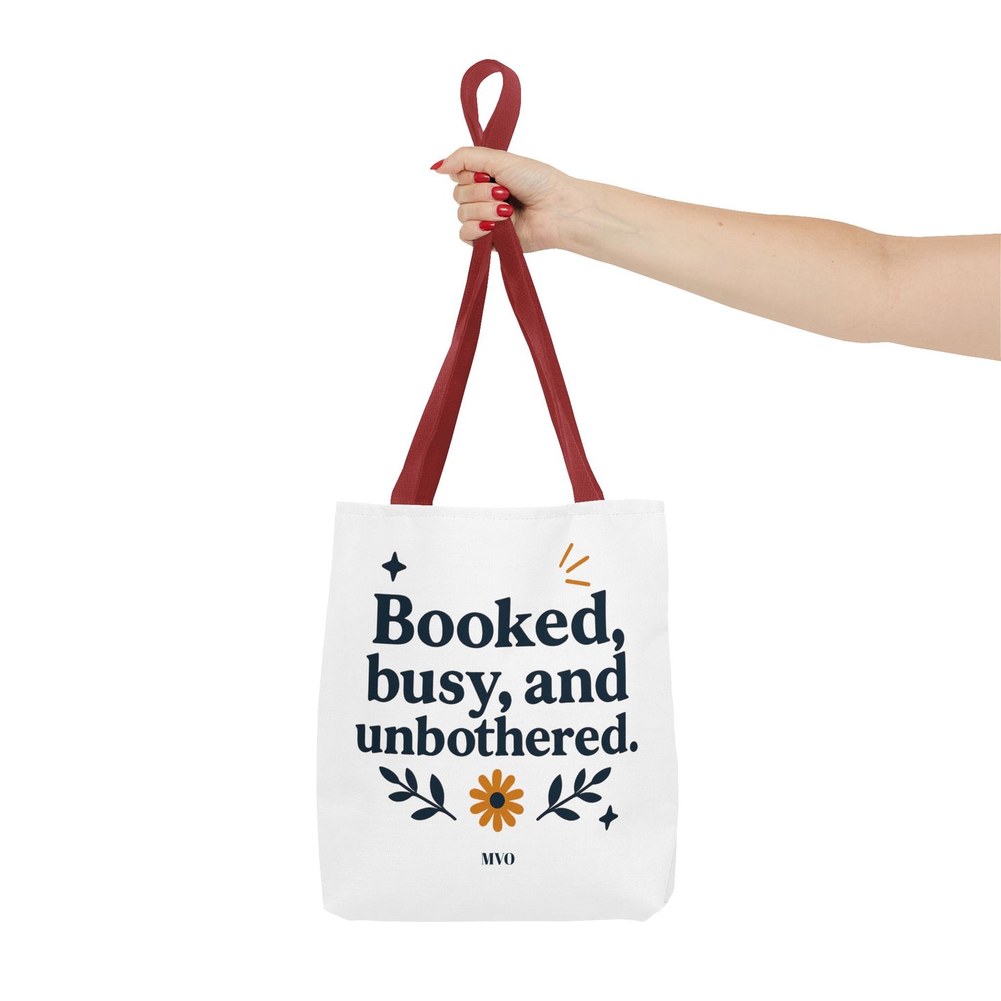 Booked, busy, and unbothered. | Tote Bag