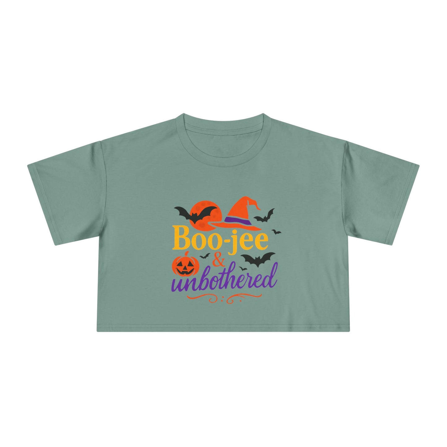 Boo-jee & Unbothered | Halloween Women's Crop Tee