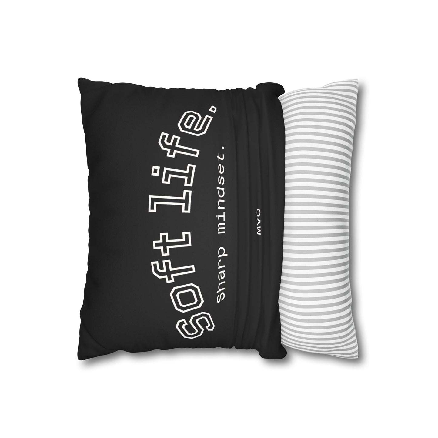 Soft Life, Sharp Mindset | Chic Faux Suede Pillowcase