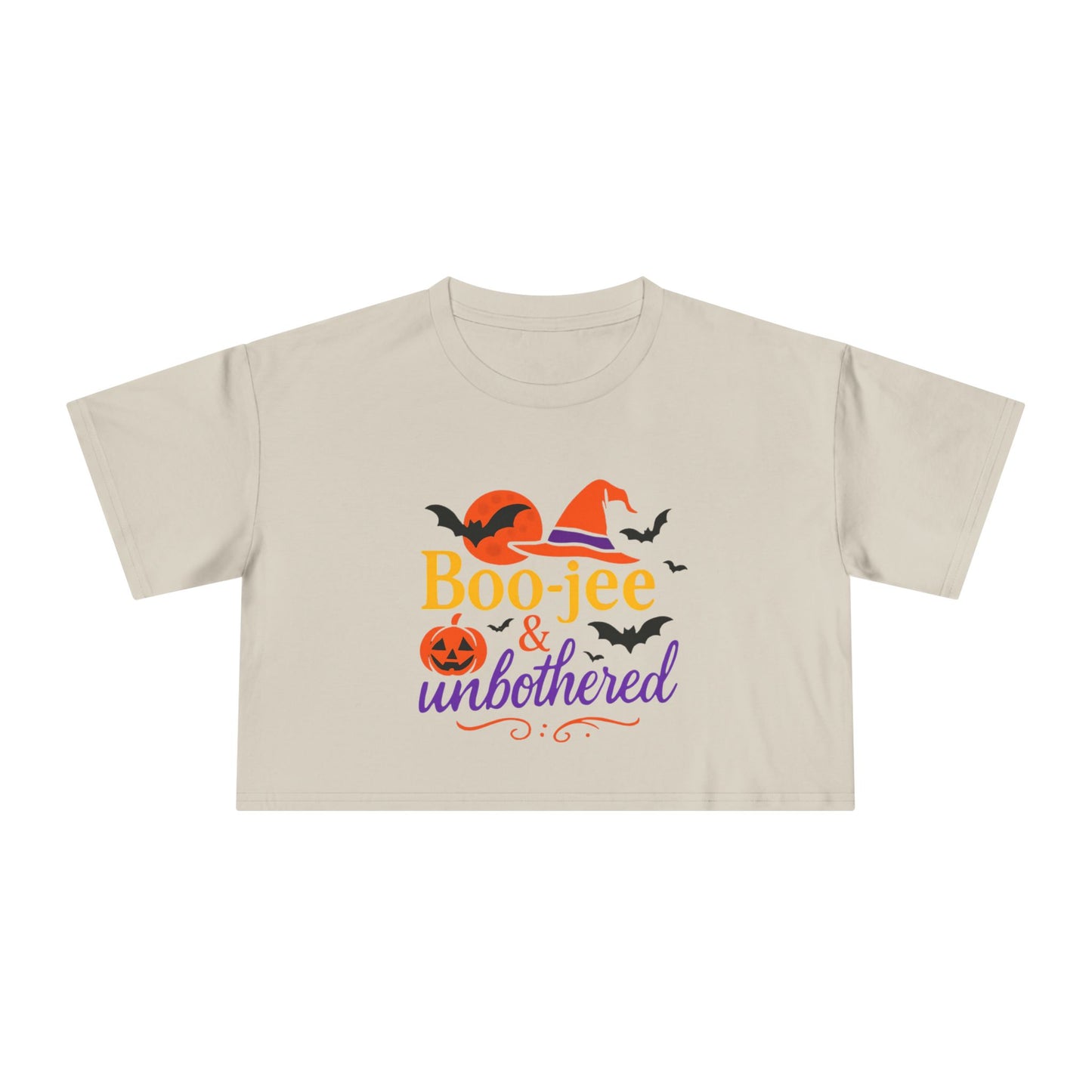 Boo-jee & Unbothered | Halloween Women's Crop Tee
