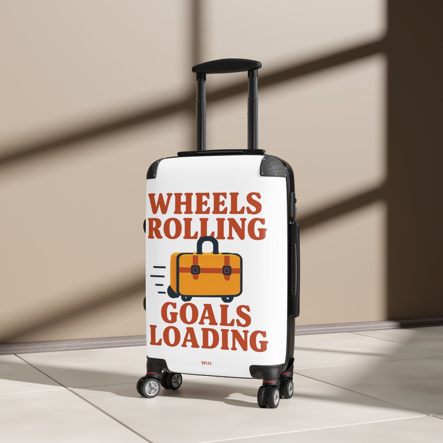 Wheels rolling, goals loading. | Wheeled Luggage