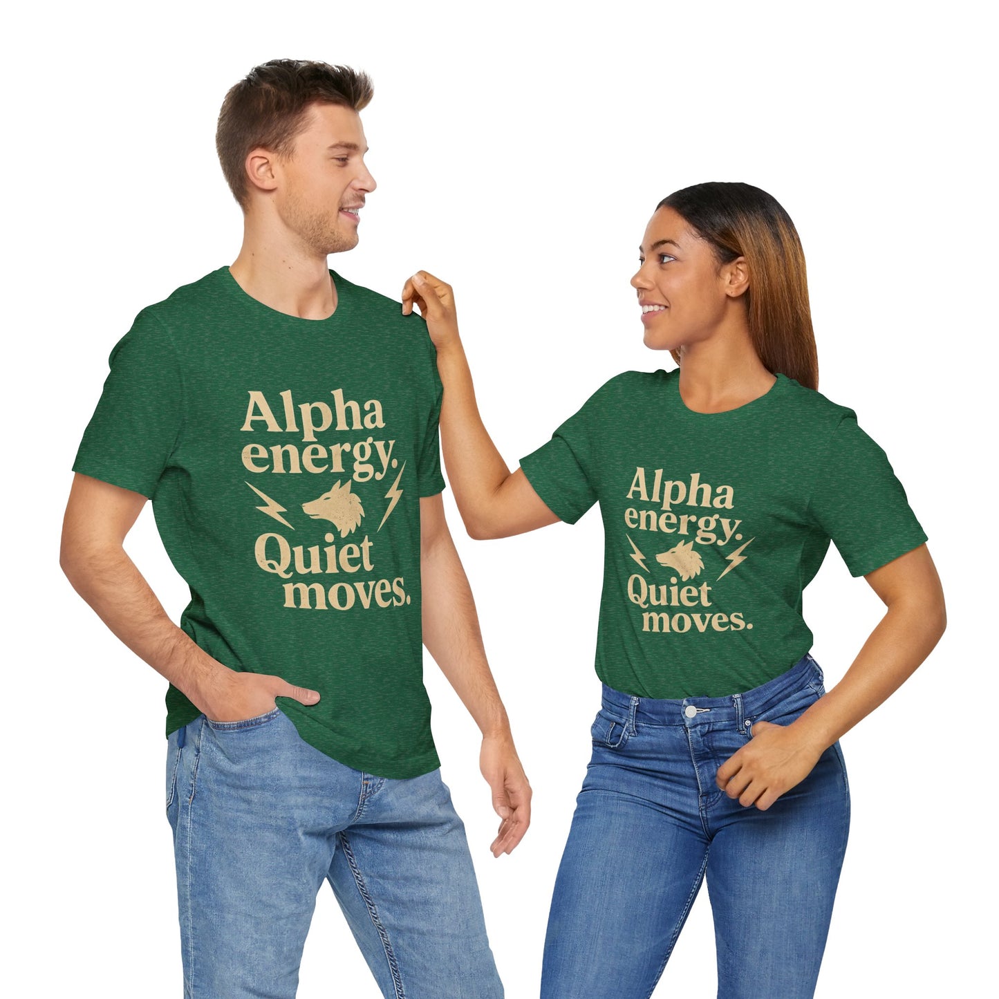 Alpha Energy. Quiet Moves. | Unisex T-Shirt Short Sleeve