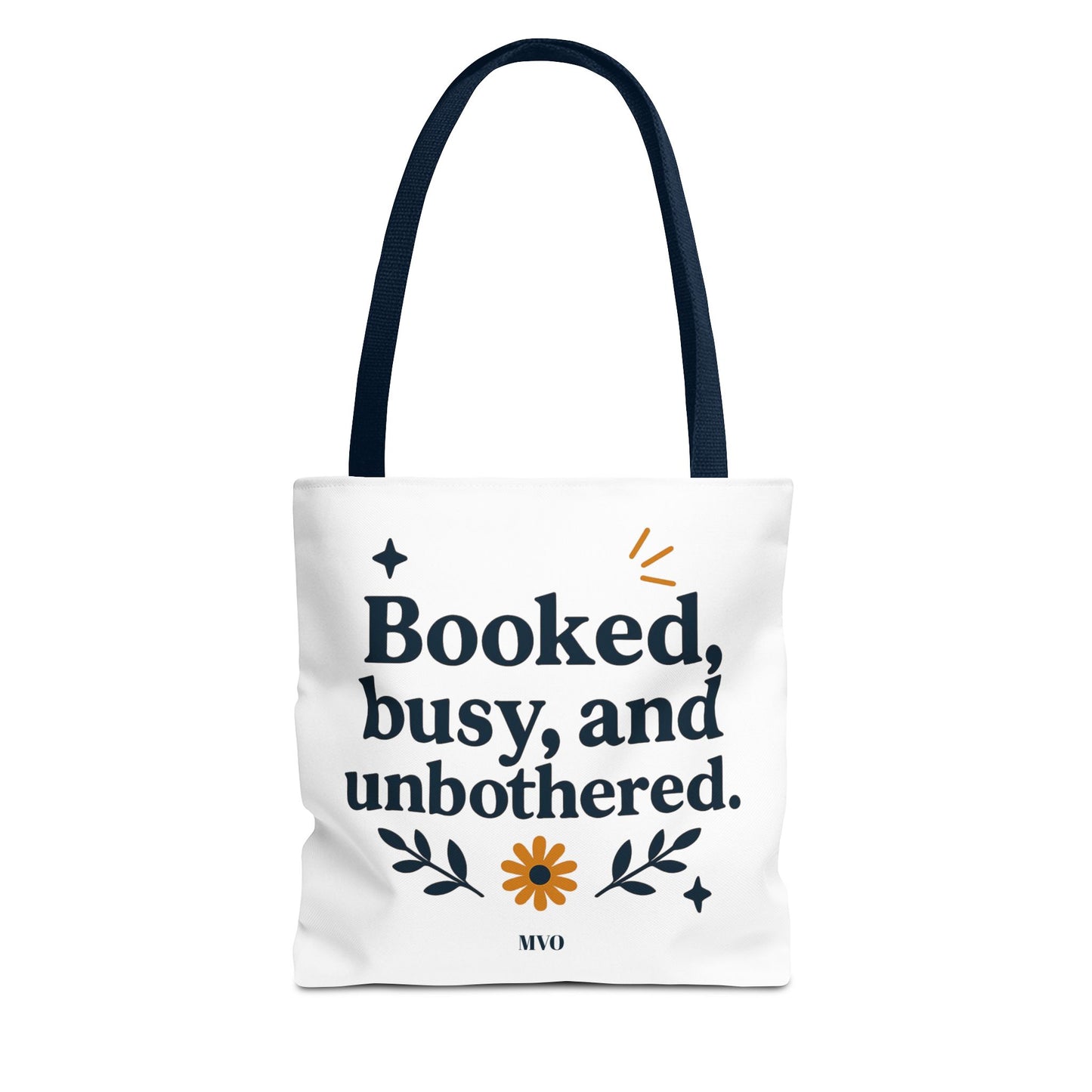 Booked, busy, and unbothered. | Tote Bag