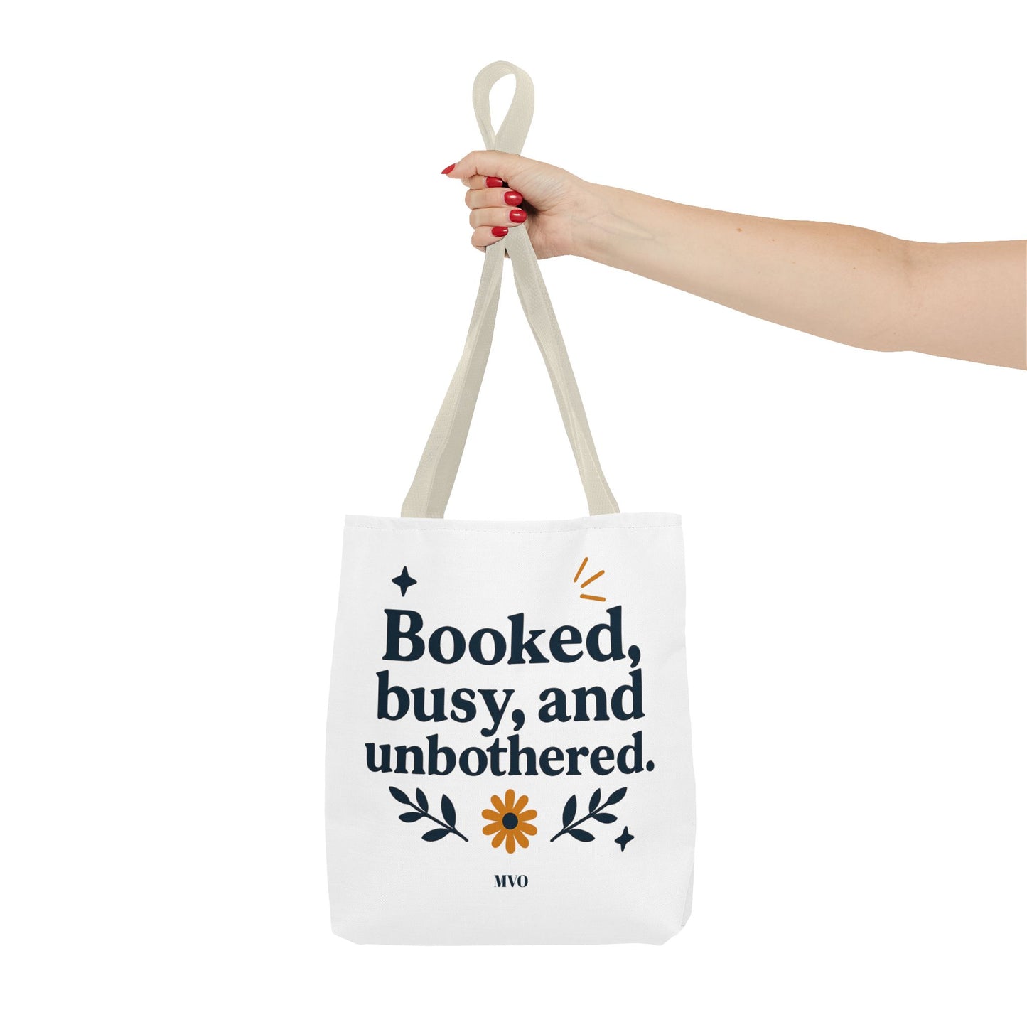 Booked, busy, and unbothered. | Tote Bag