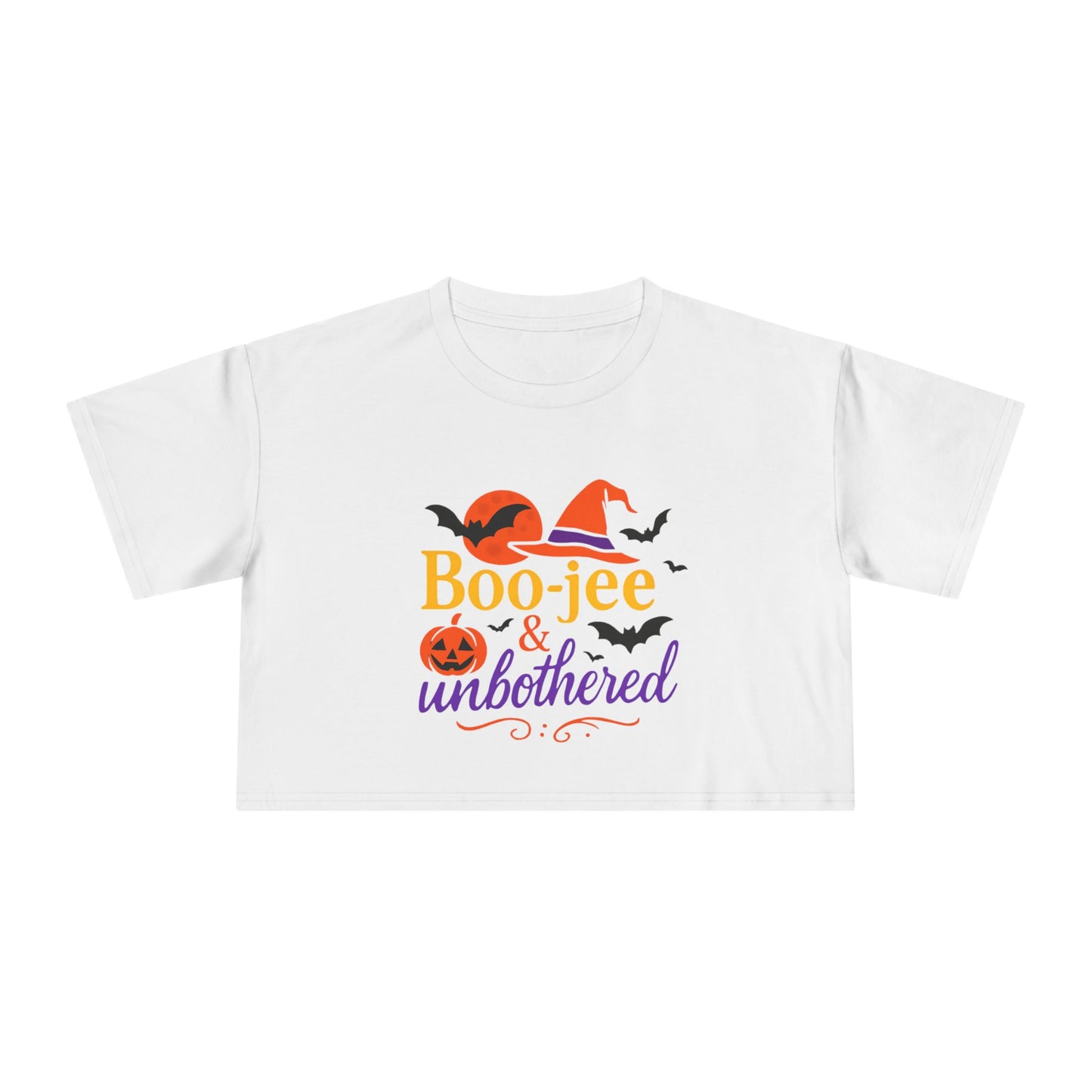 Boo-jee & Unbothered | Halloween Women's Crop Tee
