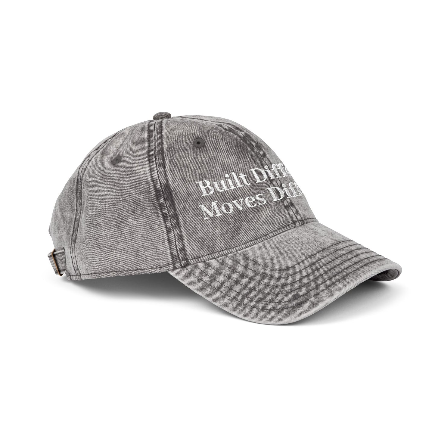 Built Different. Moves Different. | Unisex Vintage Inspired Embroidered Cap