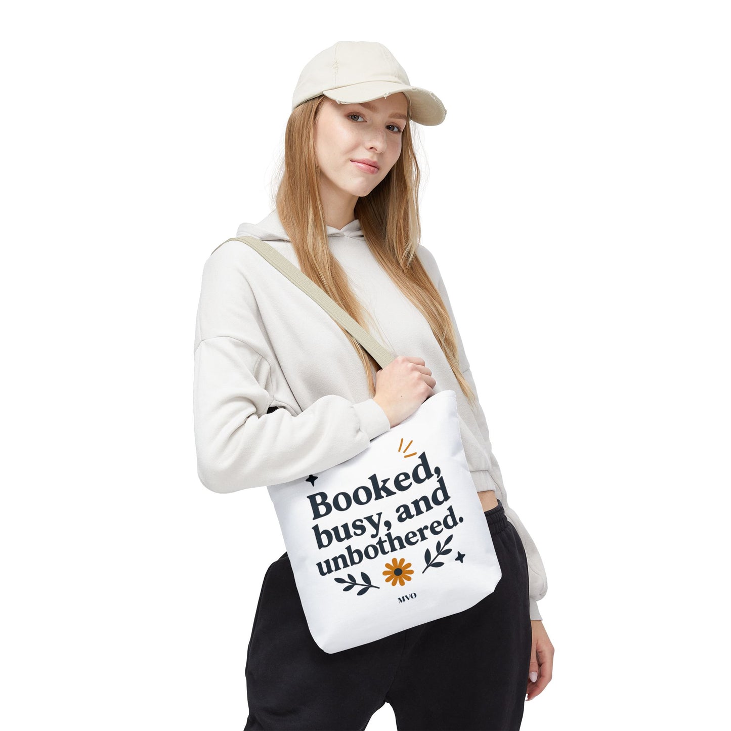 Booked, busy, and unbothered. | Tote Bag