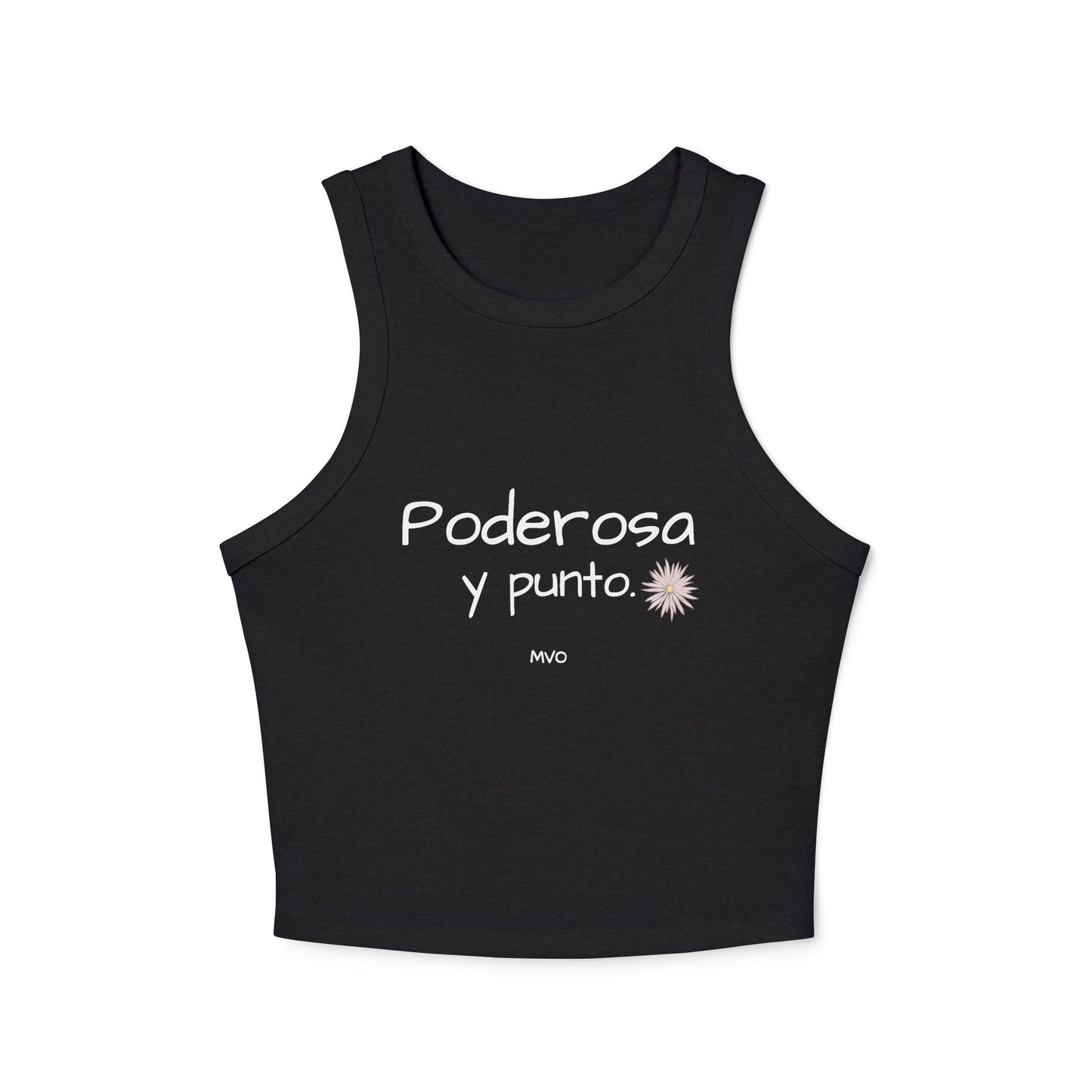 Poderosa, Y Punto. | Women's Micro Rib Racer Tank Top