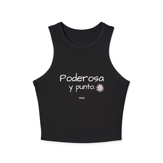 Poderosa, Y Punto. | Women's Micro Rib Racer Tank Top