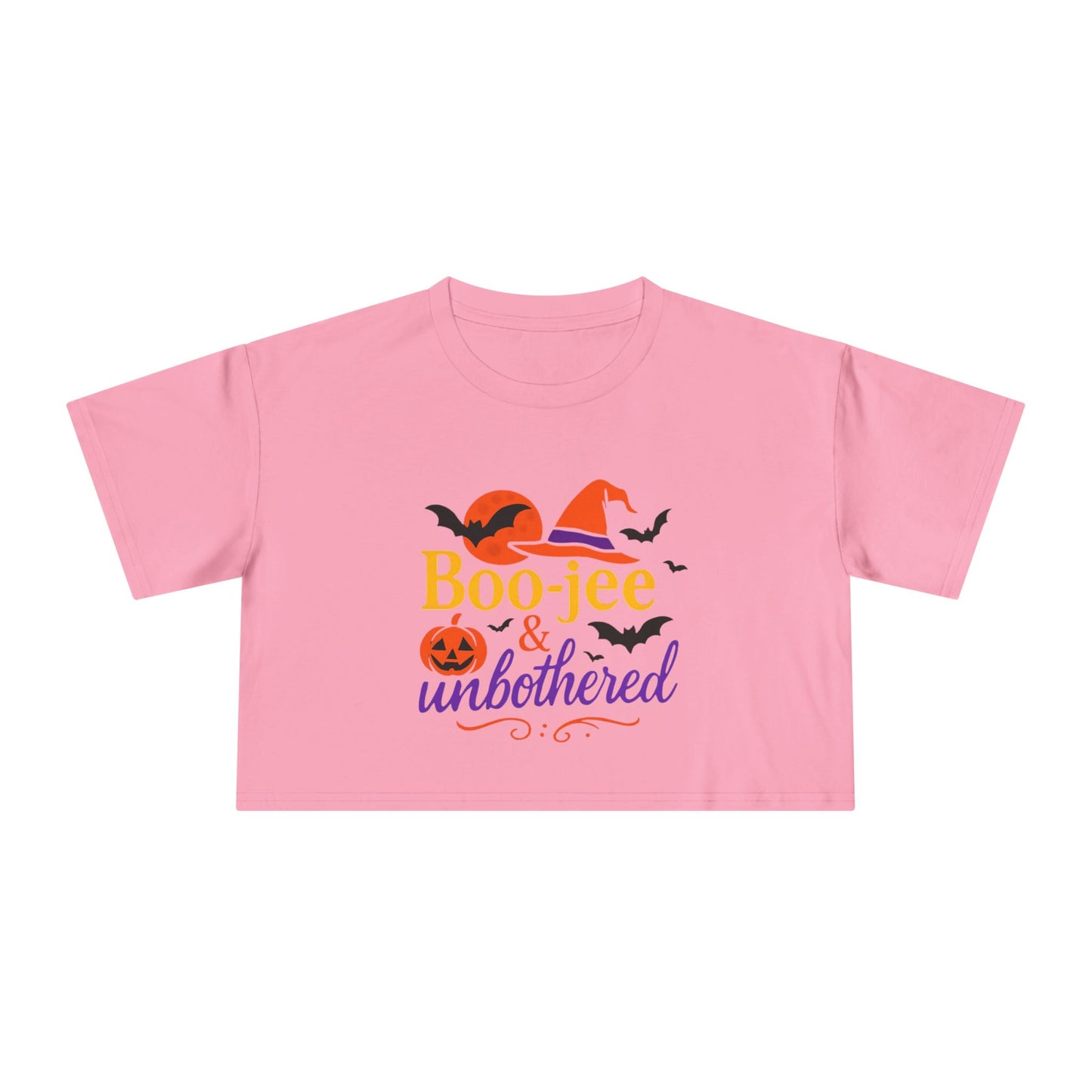 Boo-jee & Unbothered | Halloween Women's Crop Tee