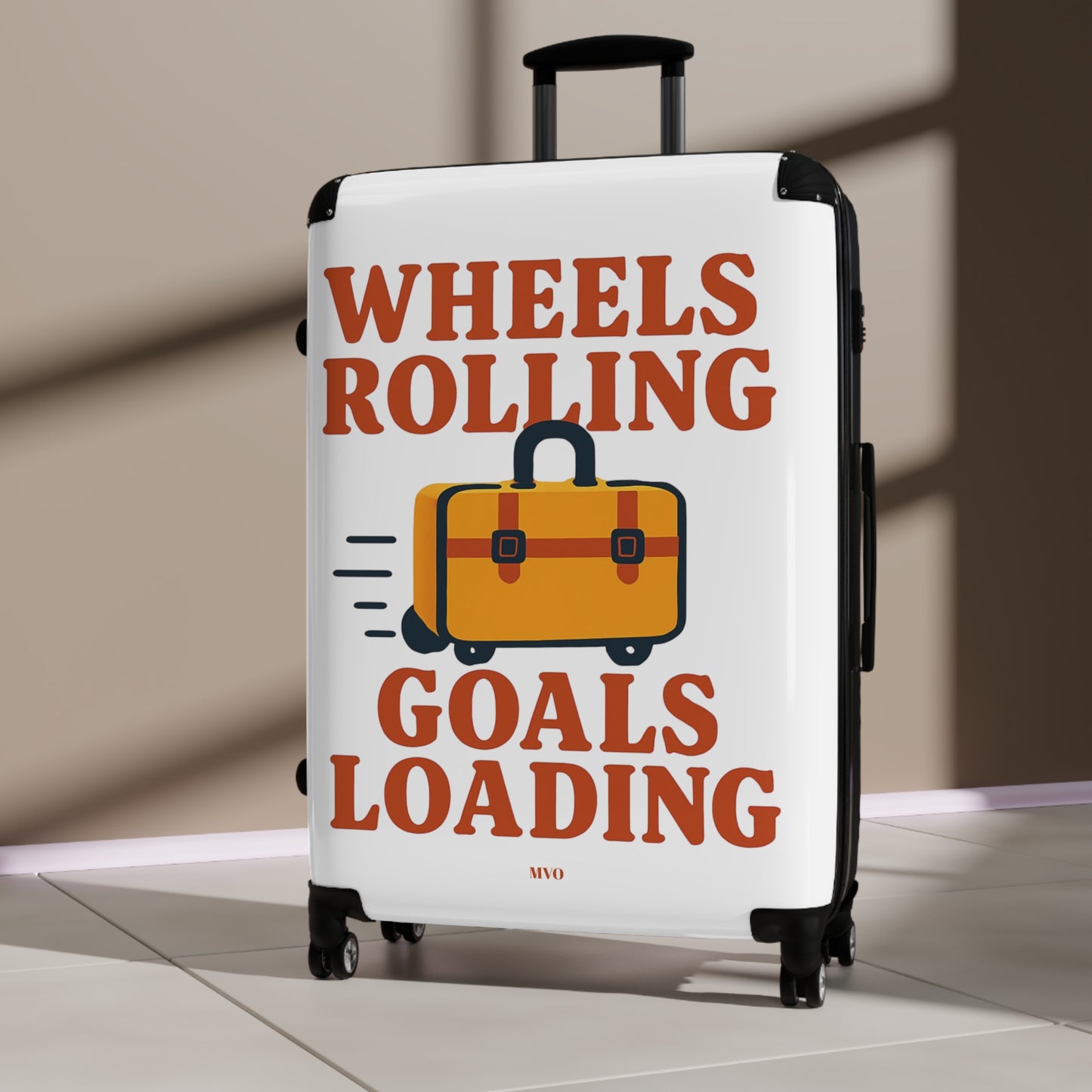Wheels rolling, goals loading. | Wheeled Luggage