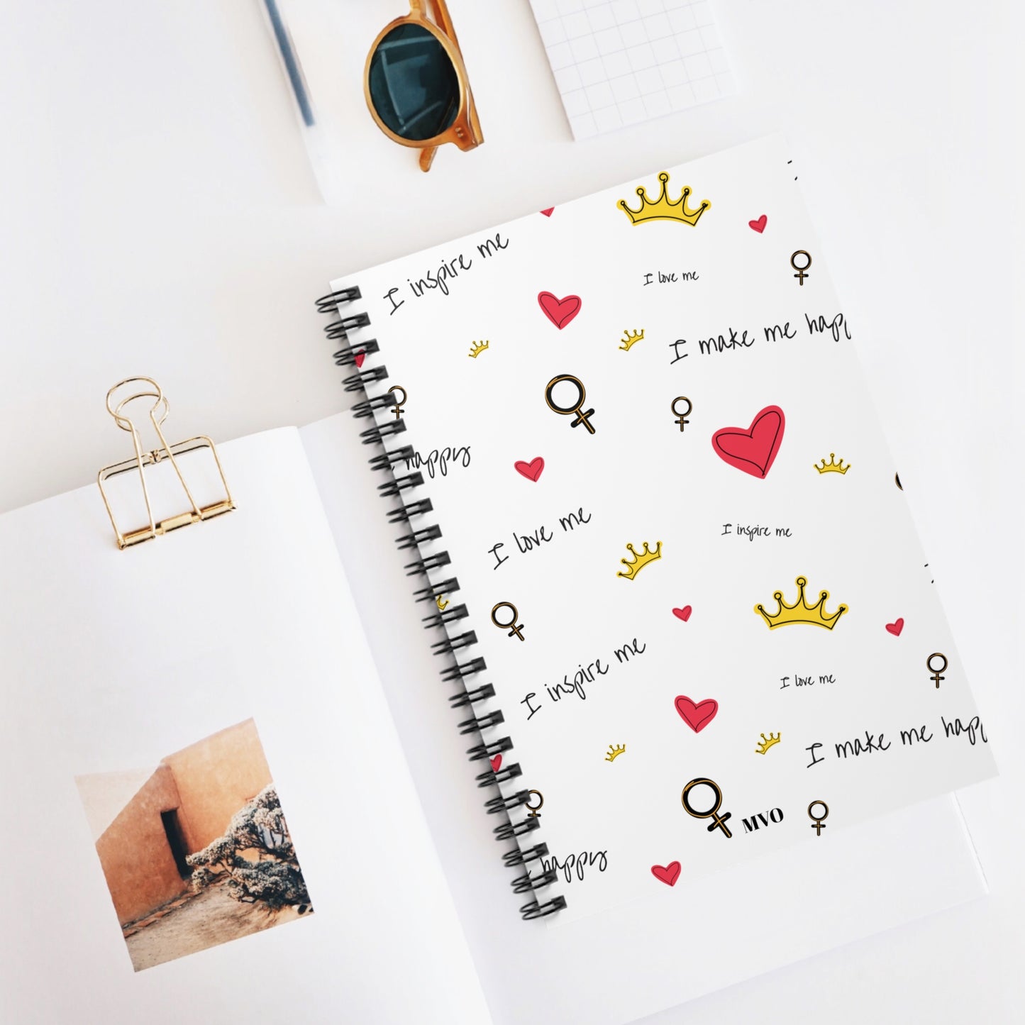 I Inspire Me, I Make Me Happy | Spiral Notebook
