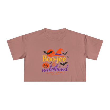 Boo-jee & Unbothered | Halloween Women's Crop Tee