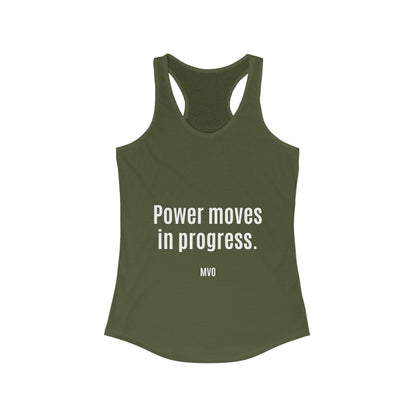 Power Moves in Progress | Women's Racerback Tank