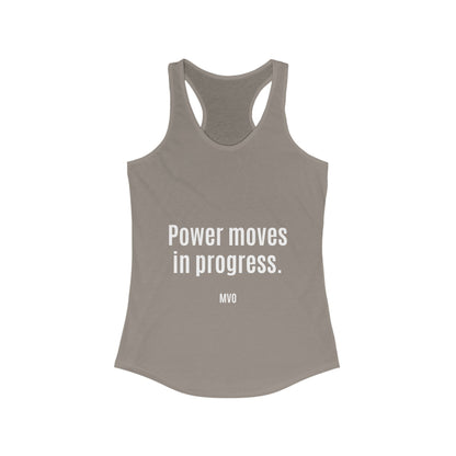Power Moves in Progress | Women's Racerback Tank