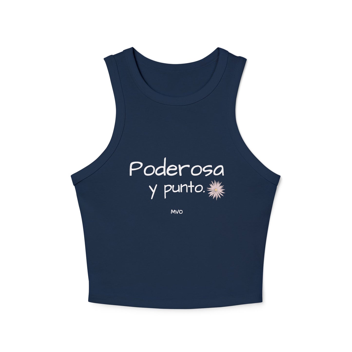 Poderosa, Y Punto. | Women's Micro Rib Racer Tank Top