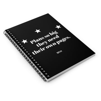 Plans So Big, Own Pages | Inspirational Spiral Notebook