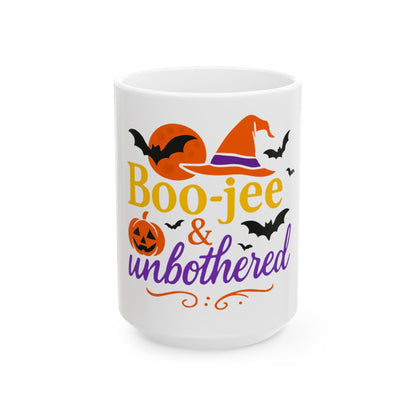 Boo-Jee & Unbothered | Halloween Ceramic Mug - 11oz & 15oz