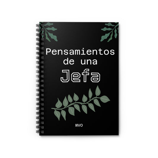 Pensamientos de una Jefa | Spiral Notebook
