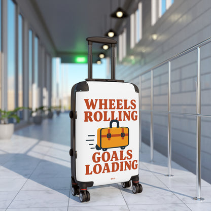 Wheels rolling, goals loading. | Wheeled Luggage