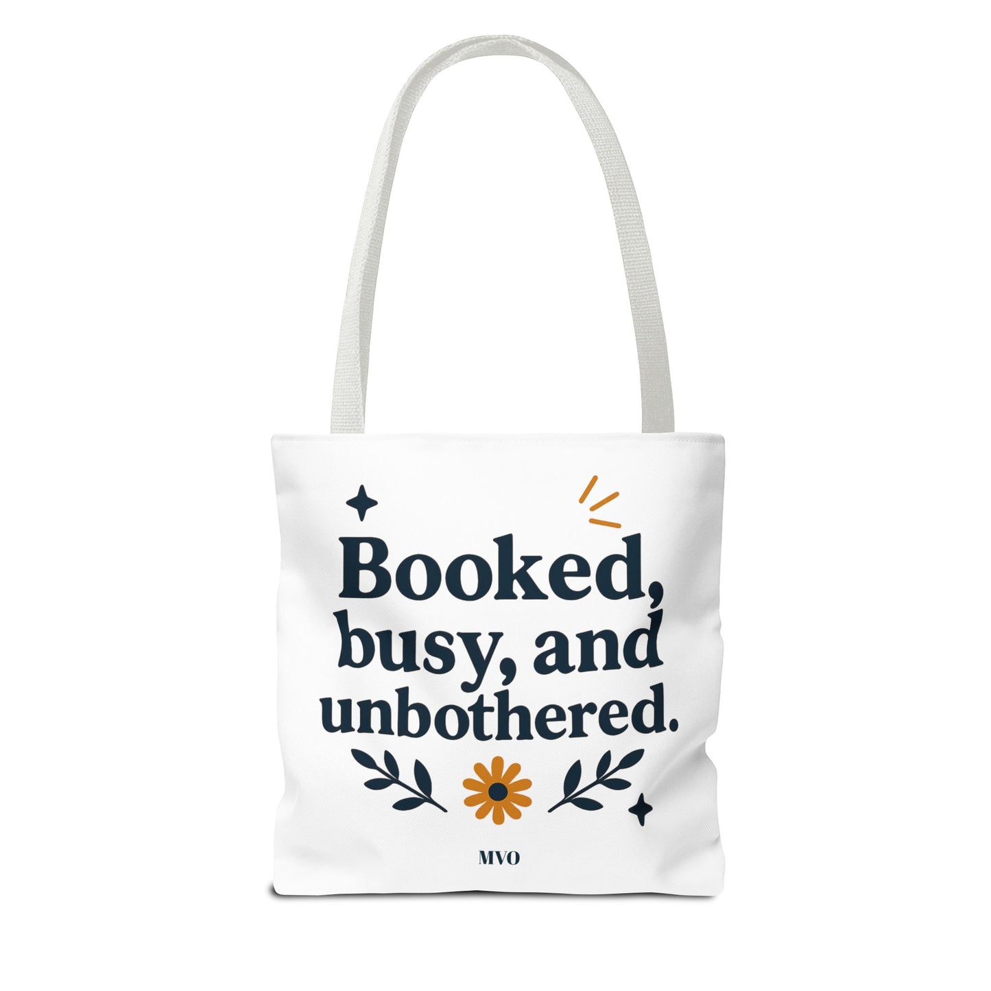 Booked, busy, and unbothered. | Tote Bag